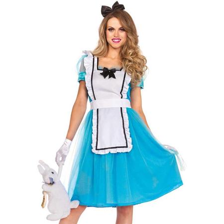 Klassiek Alice in Wonderland jurkje | Dameskostuum maat S (34-38)